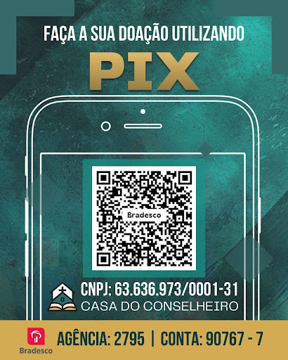 QR Code oficial PIX da Igreja Casa do Conselheiro